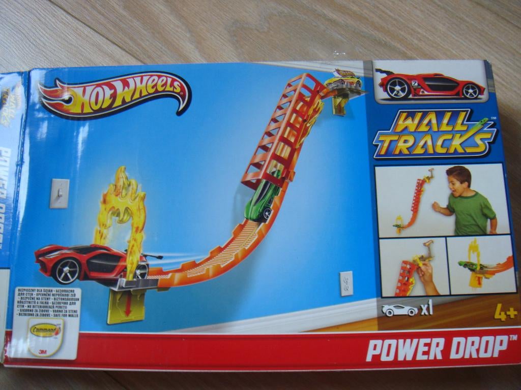 Hot Wheels Wall Tracks Power Drop, Ophalen of Verzenden, Gebruikt, Handmatig, Hot Wheels