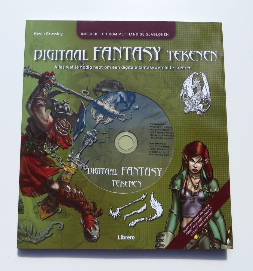 Tekenboek M3156: Digitaal Fantasy tekenen CD-Rom 13+, Non-fictie, Kevin Crossley-Holland, Ophalen of Verzenden, Zo goed als nieuw