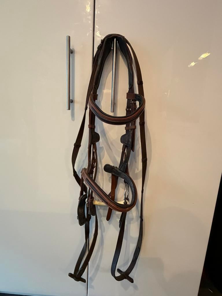 Hoofdstel Fouganza bruin full, Dieren en Toebehoren, Ophalen of Verzenden, Zo goed als nieuw, Dressuur