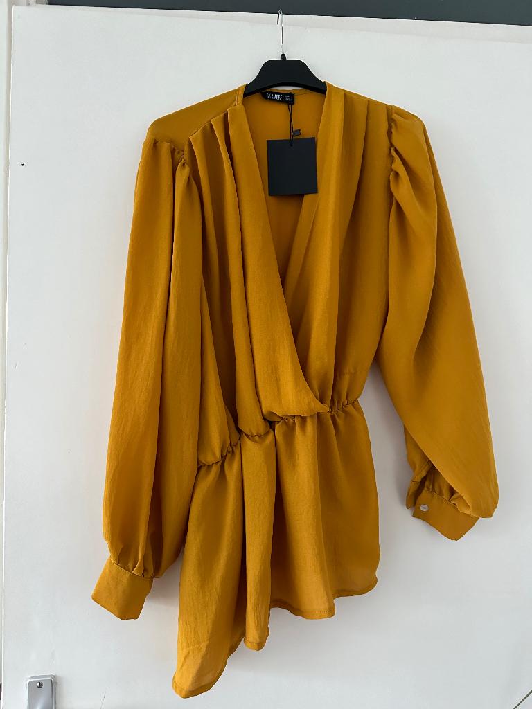 Blouse tuniek blousje mosterd geel maat L 40, Maat 38/40 (M), Geel, Nieuw, Ophalen of Verzenden