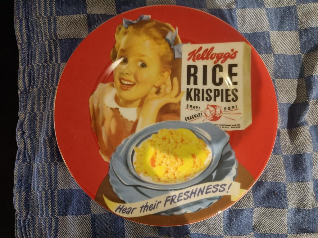 Kelloggs rice krispies plate, Ophalen of Verzenden