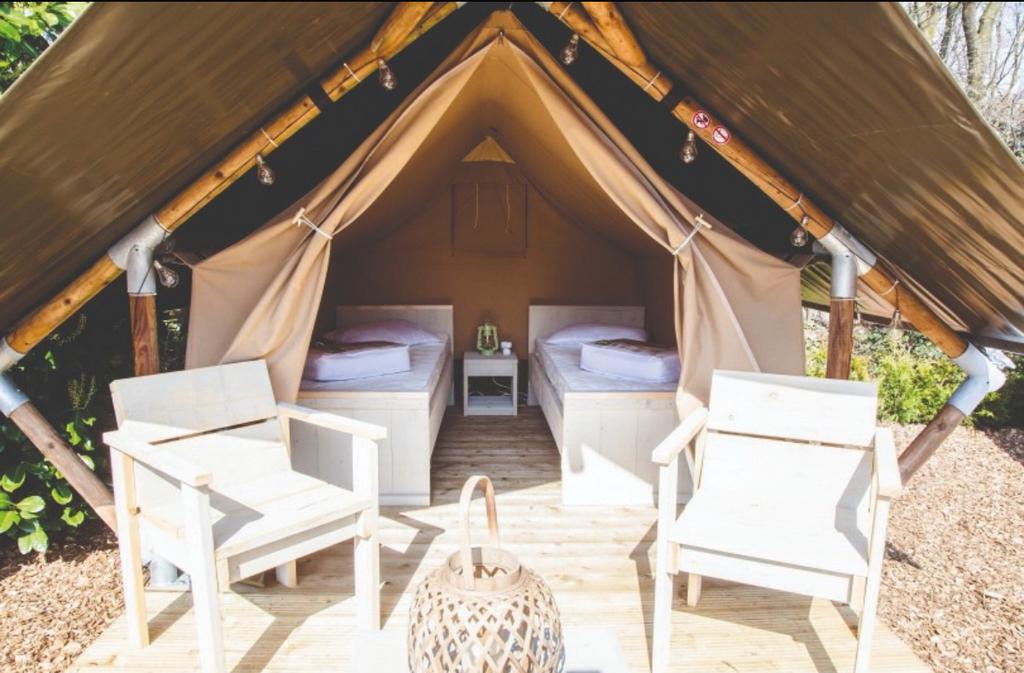 Luxe Safari tent, Lodge, Glamping + VLOER |NIEUW|, Caravans en Kamperen, Ophalen of Verzenden, Nieuw
