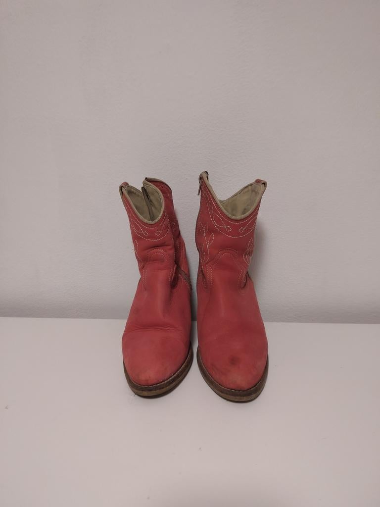 Leuke rode cowboy laarsjes - Maat 36 (vallen ruim), Ophalen of Verzenden, Gedragen, Rood, Lage of Enkellaarzen