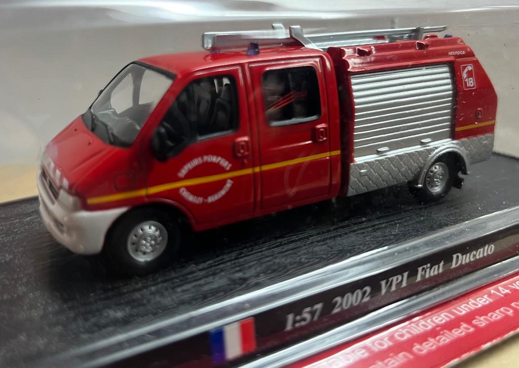 1:57 delPrado ,Fiat Ducato VPI,  Franse Brandweerwagen 2002, Ophalen of Verzenden, Nieuw, Auto, Overige merken