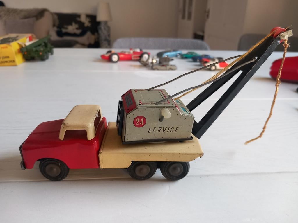 Metalen kraanwagen / takelwagen, Antiek en Kunst, Ophalen of Verzenden