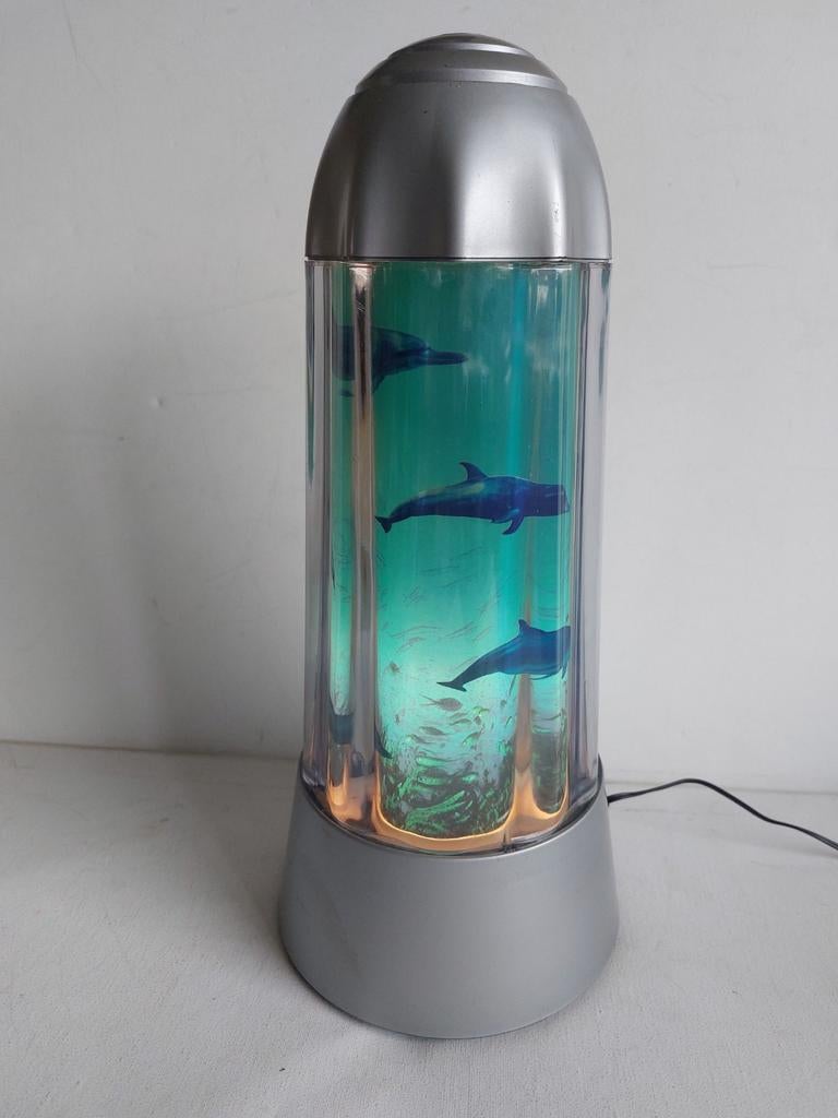 Dolfijnen Lamp vintage - Sfeervolle 3d effect bijzonder lamp, Ophalen of Verzenden
