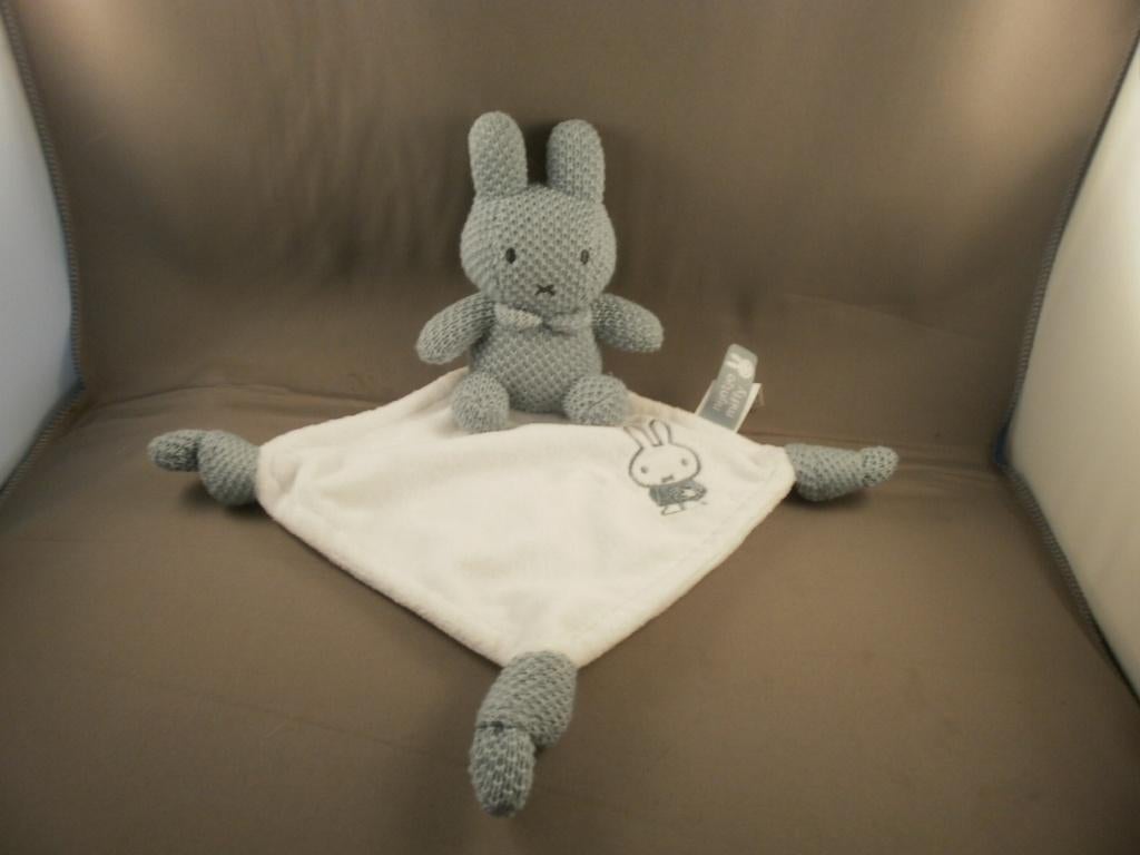 Tiamo Nijntje miffy groen gehaakt Nijntje op doek 3 knopen, Ophalen of Verzenden, Nieuw, Konijn