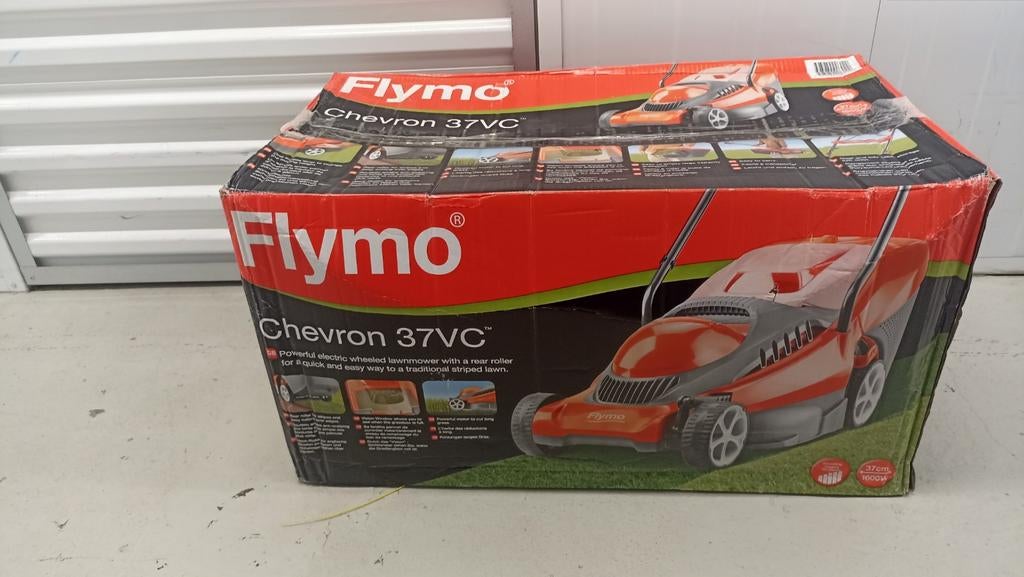 Flymo Chevron 37VC, Tuin en Terras, Grasmaaiers, Ophalen, Elektrische grasmaaier, 30 t/m 39 cm, Zweefmaaier