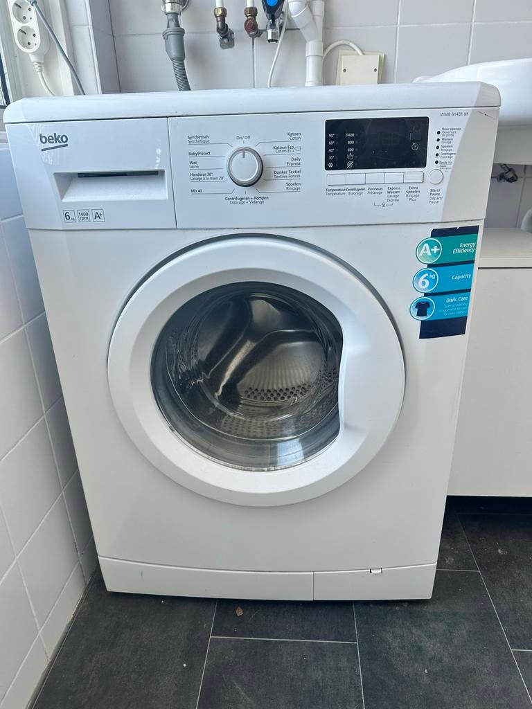 Beko WMB 61431 M wasmachine, Ophalen, Gebruikt, 85 tot 90 cm, 1200 tot 1600 toeren