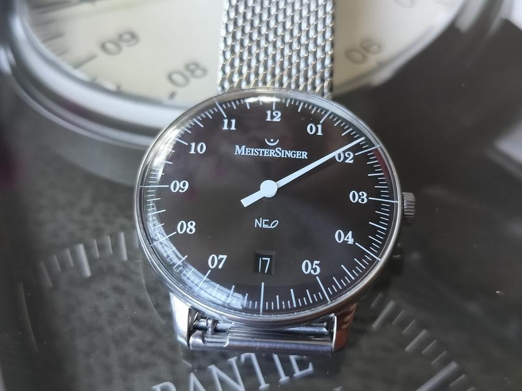 Meistersinger Neo Automatisch horloge Full-set, Sieraden, Tassen en Uiterlijk, Sporthorloges, Zo goed als nieuw, Android, Zwart