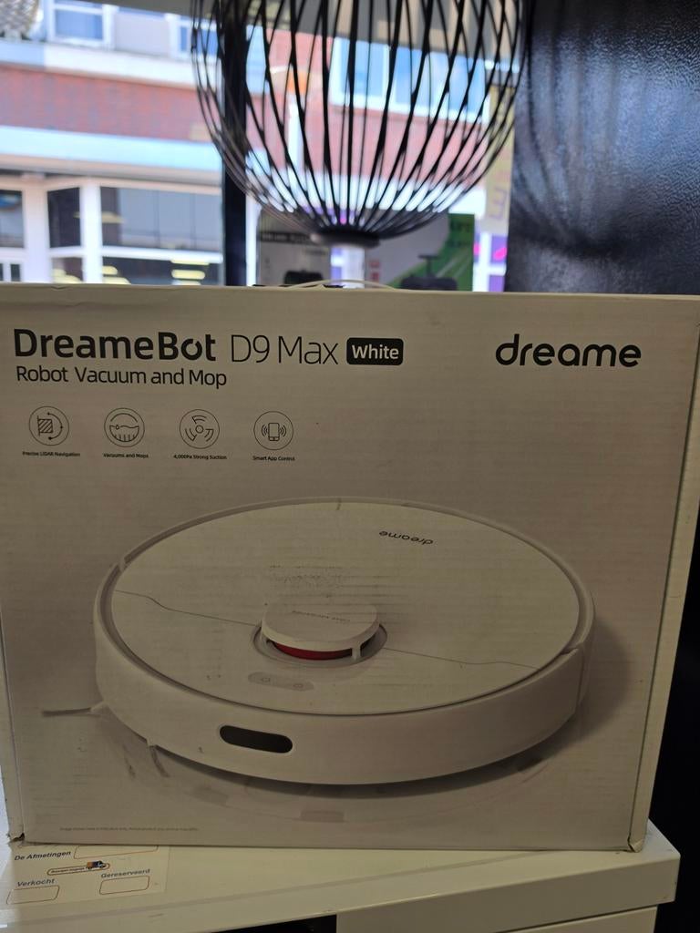 DreameBot D9 Max Robotstofzuiger en Dweilrobot, Ophalen of Verzenden, Nieuw, Reservoir, Robotstofzuiger