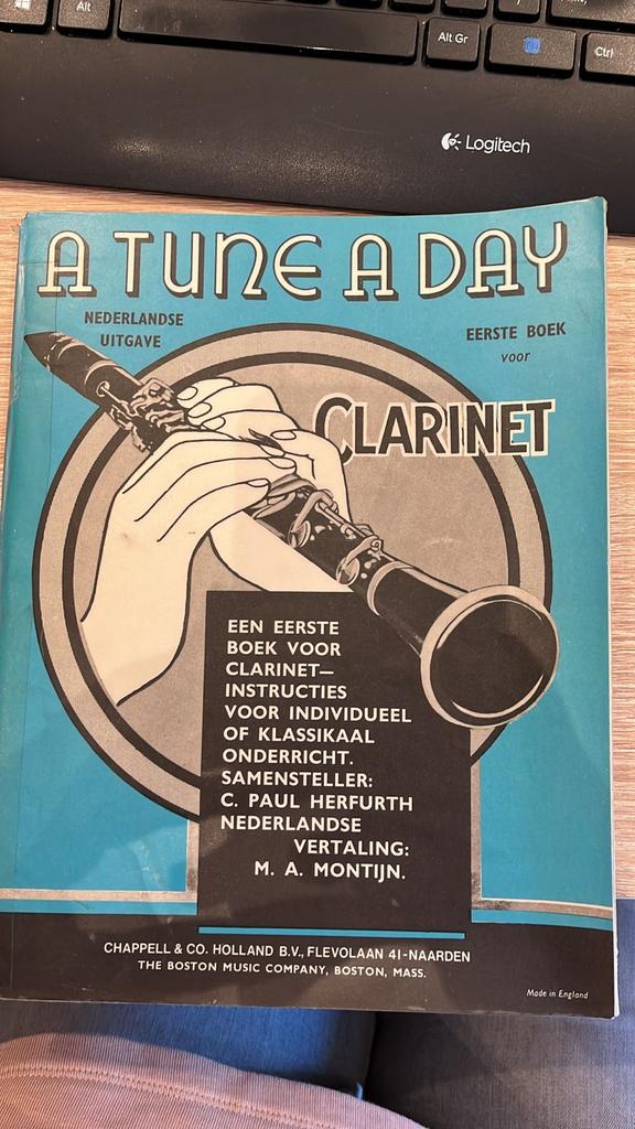 A Tune A Day - Klarinet Lesboek (Nederlandse Uitgave), Muziek en Instrumenten, Gebruikt, Klassiek, Les of Cursus, Ophalen of Verzenden