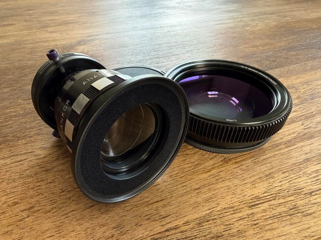 Sankor 16F 2x Anamorphic + SLR Magic Rangefinder set, Ophalen of Verzenden, Gebruikt, Overige typen