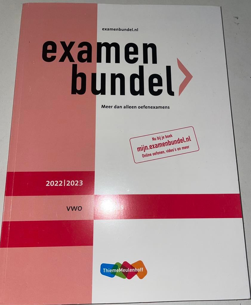 Eindexamenbundel examentraining vwo Engels bundel oefen 2023, Ophalen of Verzenden, Zo goed als nieuw, VWO, Engels
