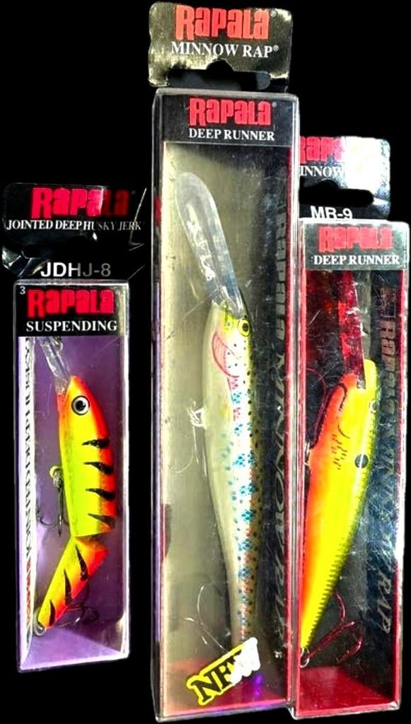 3 Rapala Pluggen in verpakking, Ophalen of Verzenden, Nieuw, Overige typen