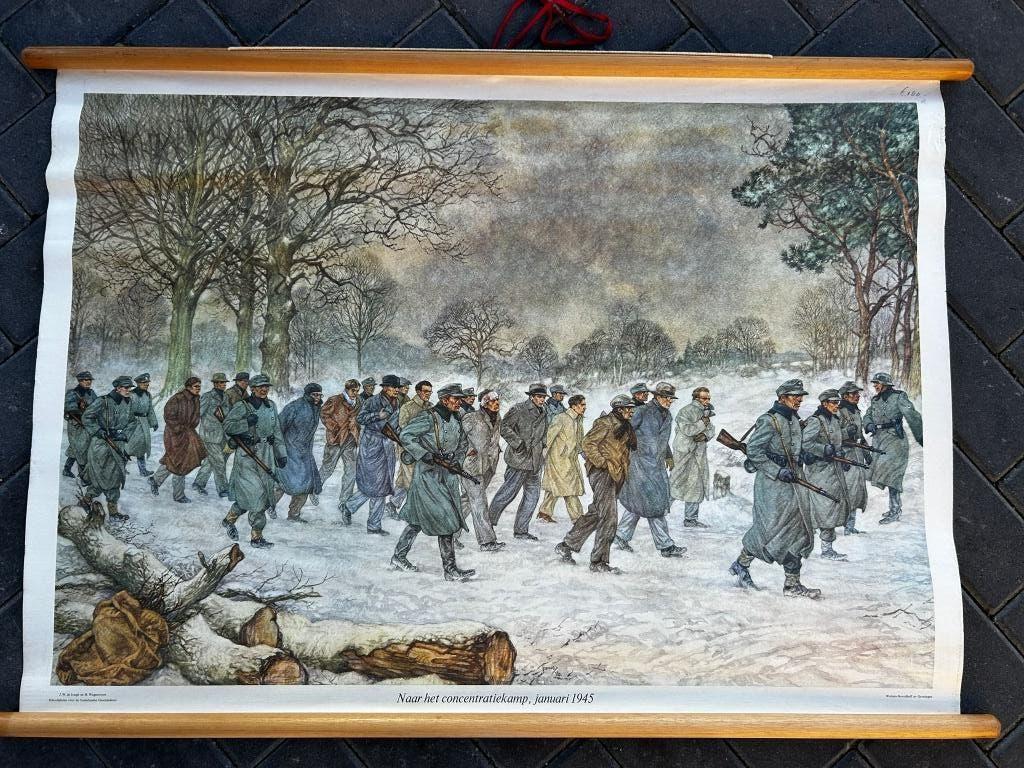 Naar het concentratiekamp, januari 1945, Ophalen of Verzenden, Geschiedenis