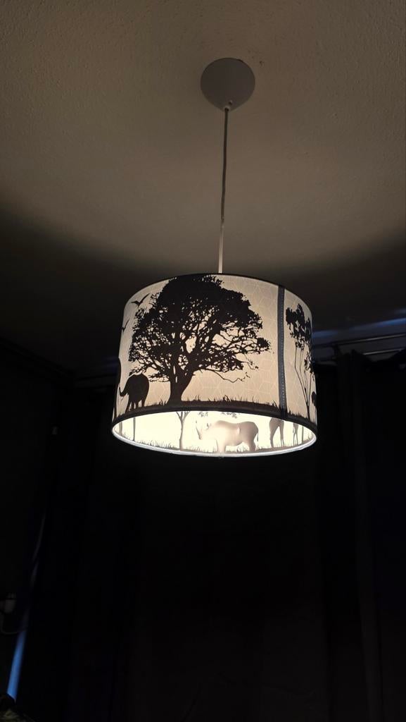 Leuke safari kinderlamp, Ophalen of Verzenden, Zo goed als nieuw, Minder dan 50 cm