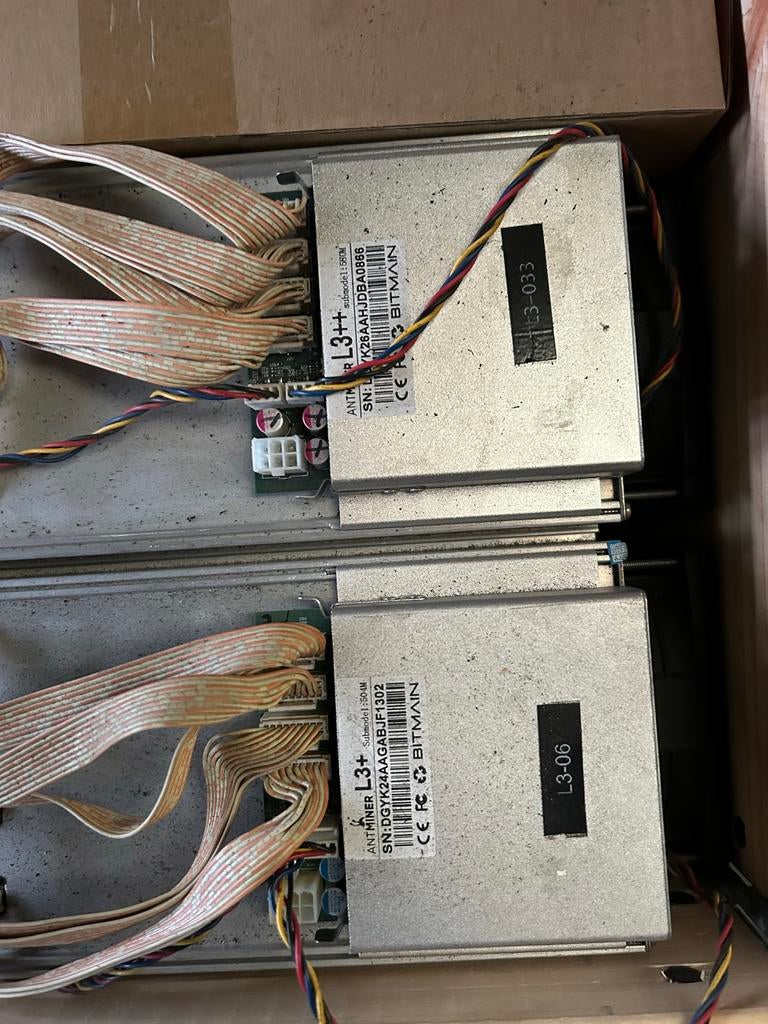 Antminer L3+ / L3++ en voedingen, Ophalen, Gebruikt