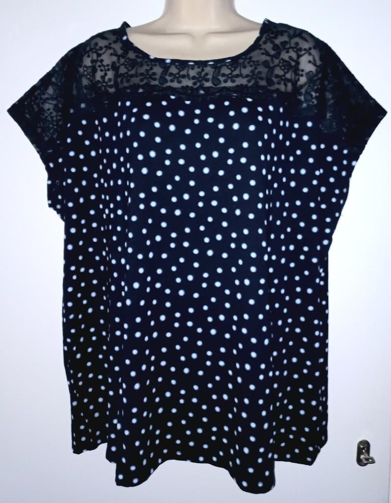 Gina Benotti top maat 48/50, Kleding | Dames, Ophalen of Verzenden, Zo goed als nieuw, Blauw, Shirt of Top