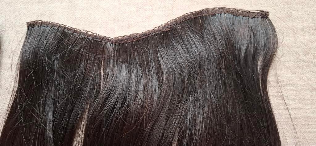 2 weften van echt haar 40 cm, Ophalen of Verzenden, Zo goed als nieuw