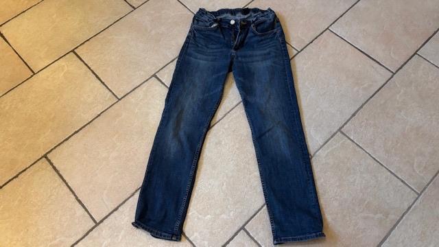 Jeans, spijkerbroek maat 170 h&m slim fit denim, Ophalen of Verzenden, Gebruikt, Meisje, Broek