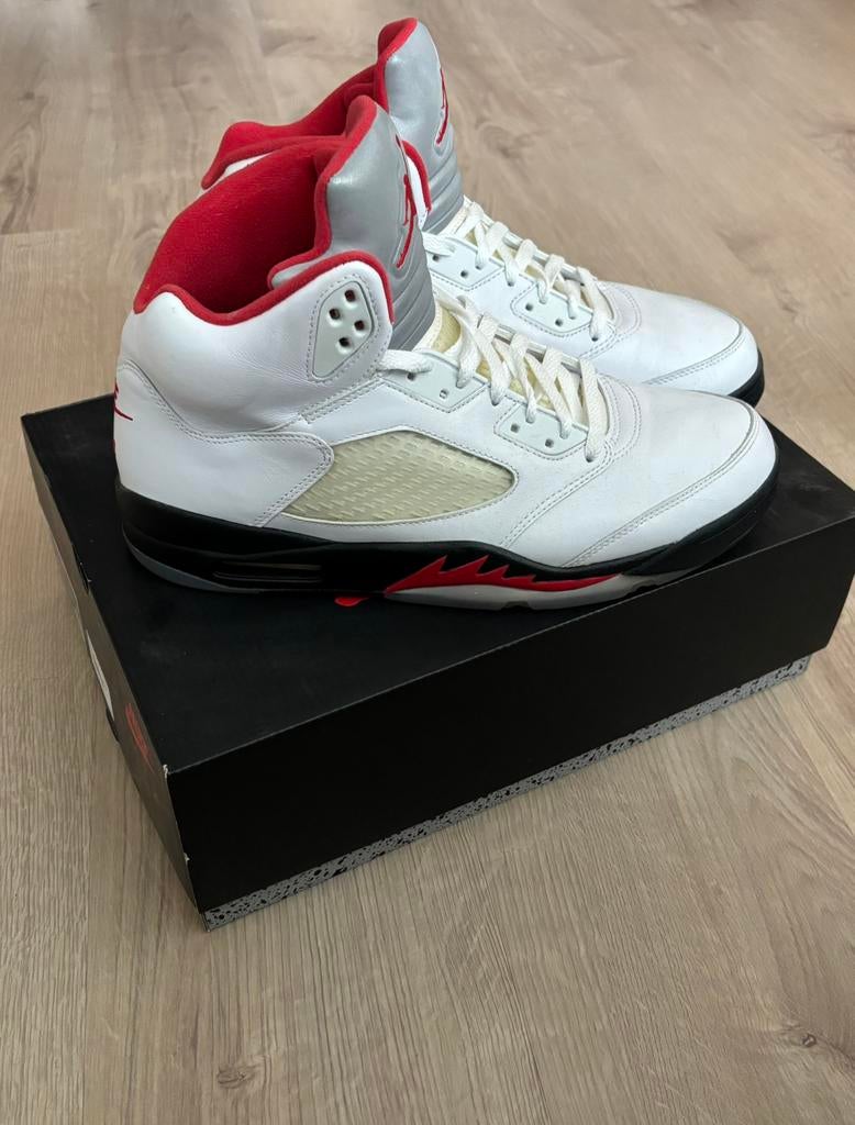 Air Jordan 5 Fire Red, Kleding | Heren, Schoenen, Wit, Ophalen of Verzenden, Sneakers of Gympen, Zo goed als nieuw