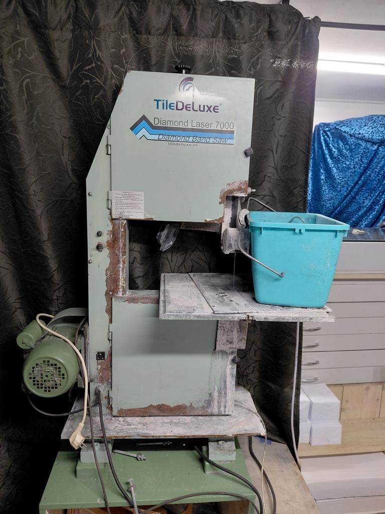 Tile deluxe grote diamant band zaagmachine, Ophalen of Verzenden, Gebruikt, 1200 watt of meer, 70 mm of meer