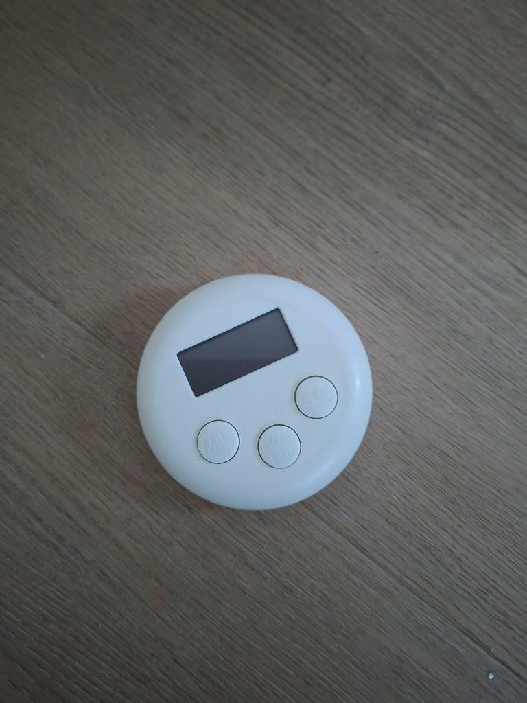 Witte digitale stopwatch, Ophalen of Verzenden, Zo goed als nieuw, Digitaal