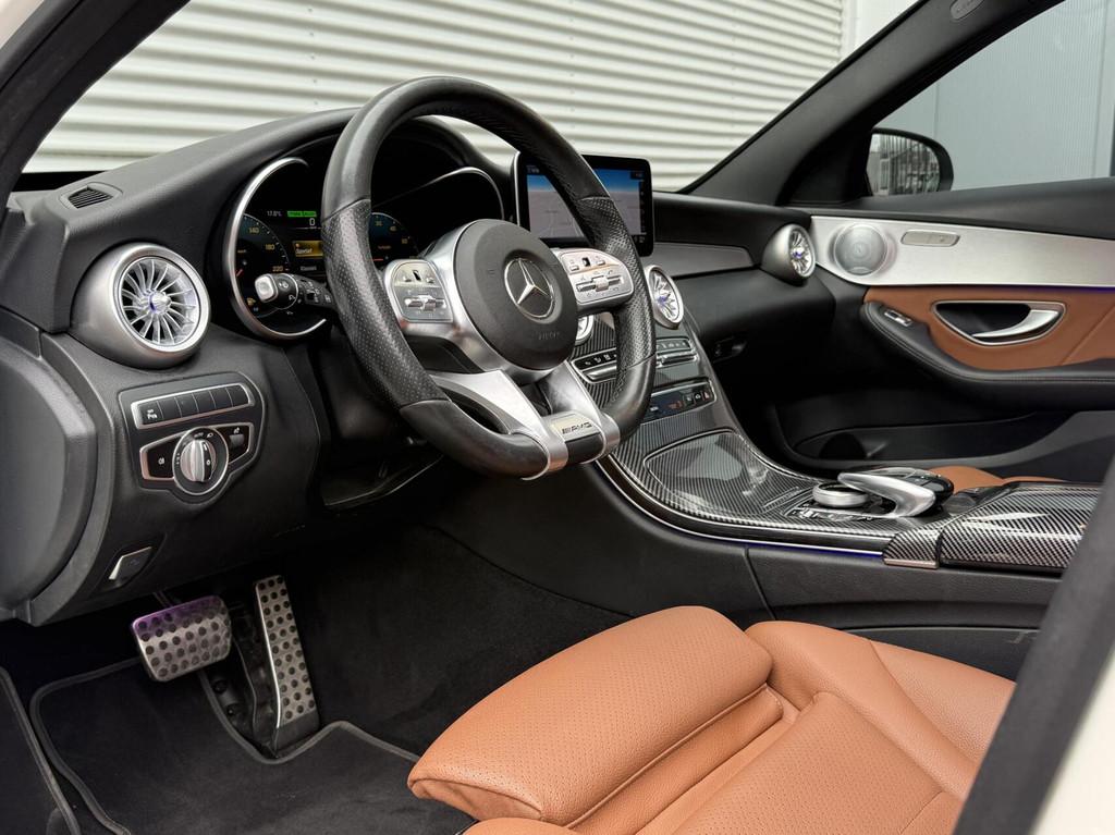 Mercedes C-klasse Estate 300 e Amg Panodak Camera Led Leer 2, Euro 6, Met garantie (alle), 320 pk, Wit