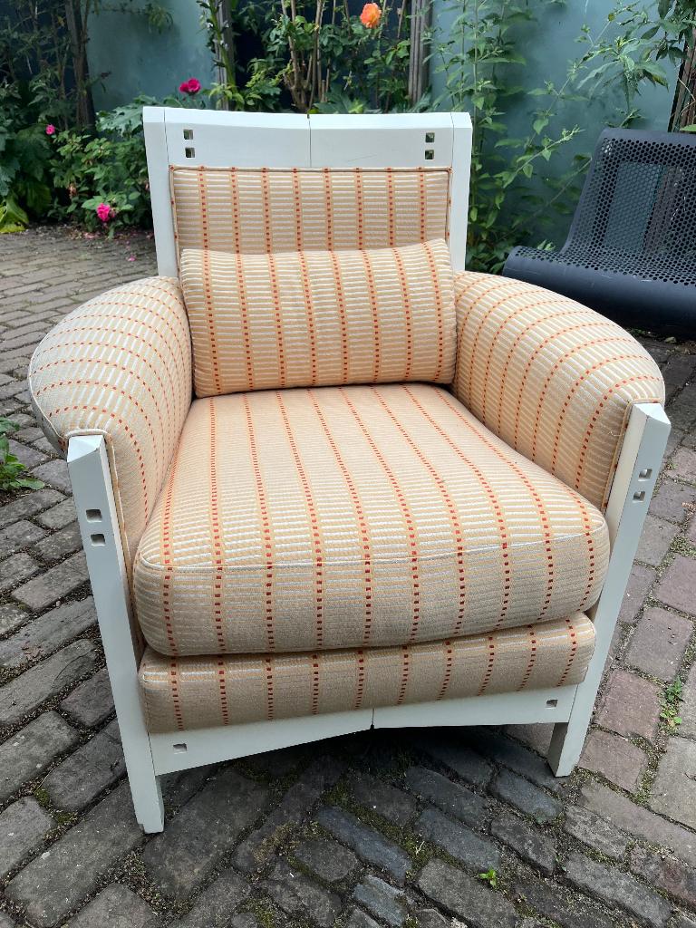 Giorgetti Damesfauteuil nieuwe bekleding klassieker, Huis en Inrichting, Fauteuils, Ophalen, Overige materialen, Minder dan 75 cm