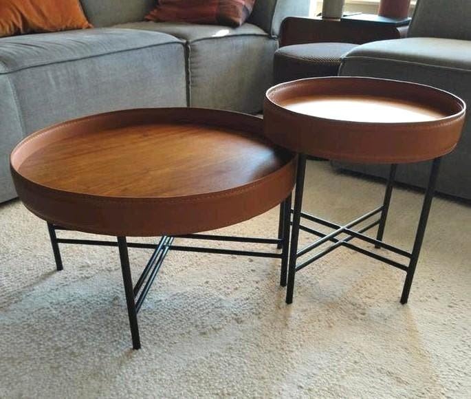 2 prachtige design salontafels - Angel Cerda -, Ophalen, 50 tot 100 cm, Rond, 50 tot 100 cm