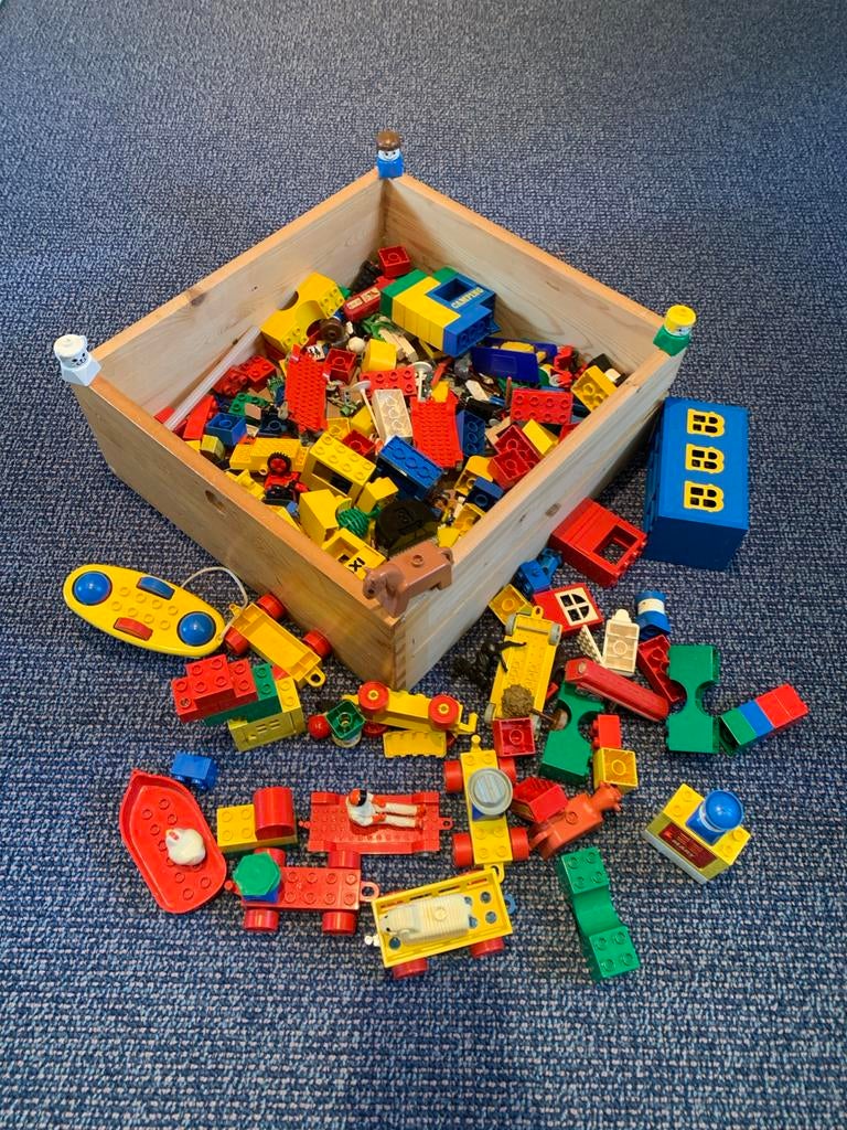 Grote doos Duplo Lego blokken voor creatief speelplezier, Ophalen of Verzenden, Gebruikt, Losse stenen, Duplo