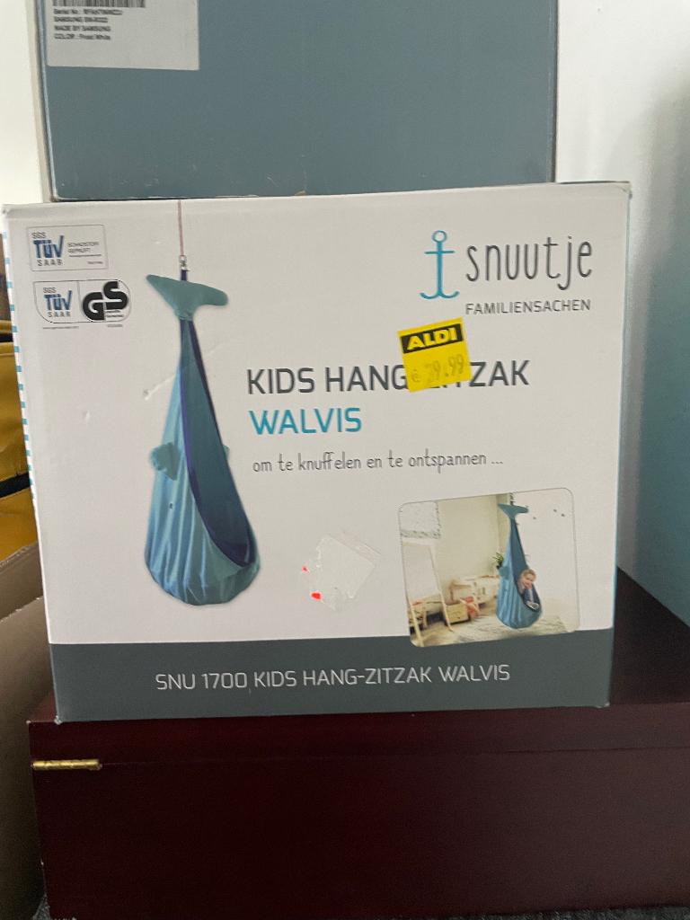 Snuitje Kids Hangzitzak Walvis, Ophalen of Verzenden, Nieuw, Overige typen
