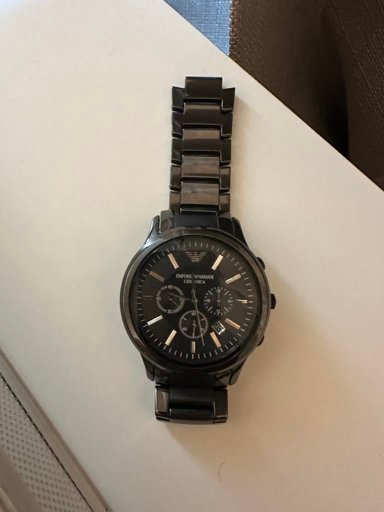 Armani horloge, Sieraden, Tassen en Uiterlijk, Horloges | Heren, Ophalen of Verzenden, Zo goed als nieuw, Staal, Overige merken