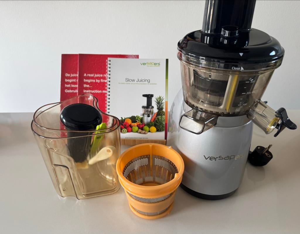 Versapers slowjuicer, Witgoed en Apparatuur, Juicers, Zo goed als nieuw, Slowjuicer, Elektrisch, Ophalen of Verzenden