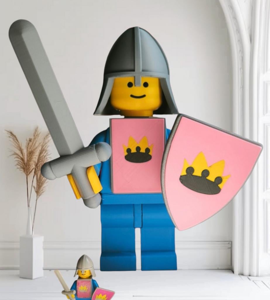 Mega maxi figure van een vintage lego Yellow Castle 375, Ophalen of Verzenden, Nieuw, Castle