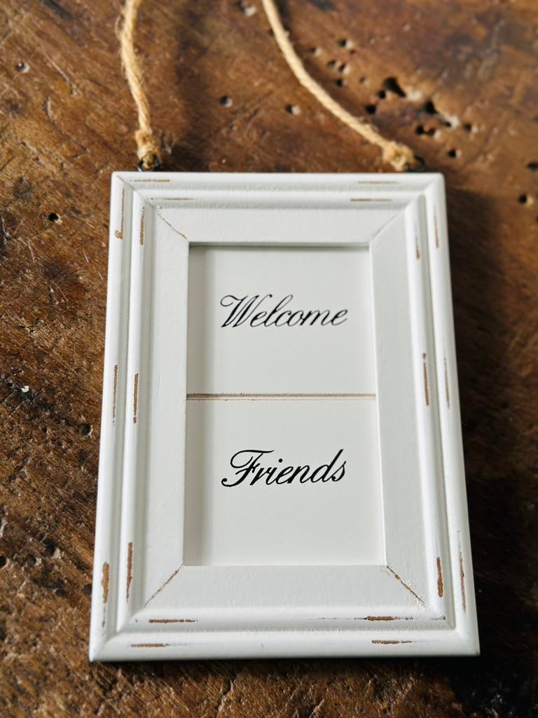 Rivièra Maison bordje Welcome Friends, Ophalen of Verzenden, Zo goed als nieuw