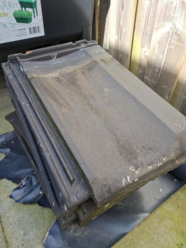 Zwarte dakpannen, Steen of Klei, Zwart, Ophalen of Verzenden, 15 m² of meer