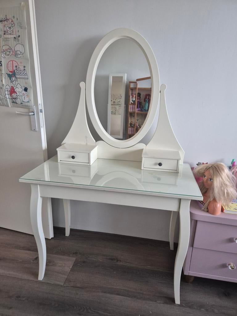 Make-up tafel - kaptafel Hemnes Ikea, Huis en Inrichting, Ophalen of Verzenden, Gebruikt, 50 tot 100 cm, Minder dan 100 cm