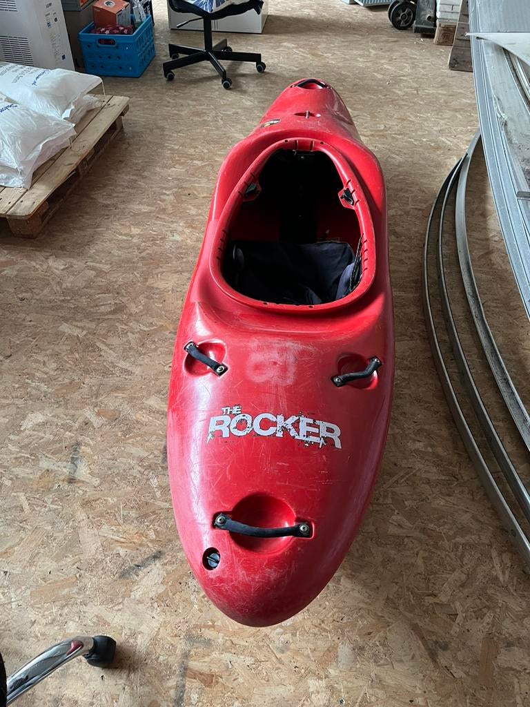 Rocker wildwater kajak met peddel, Ophalen, Zo goed als nieuw, 1-persoons