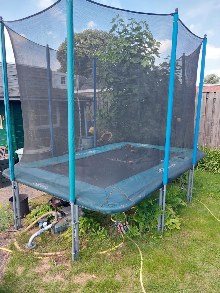 Trampoline 2 x 3 meter, Kinderen en Baby's, Speelgoed | Buiten | Trampolines, Ophalen, Gebruikt