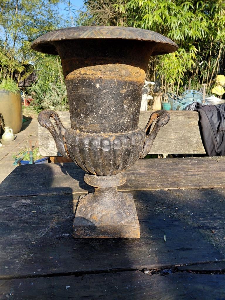 Antieke gietijzeren plantenbak - Victoriaanse stijl, Ophalen of Verzenden