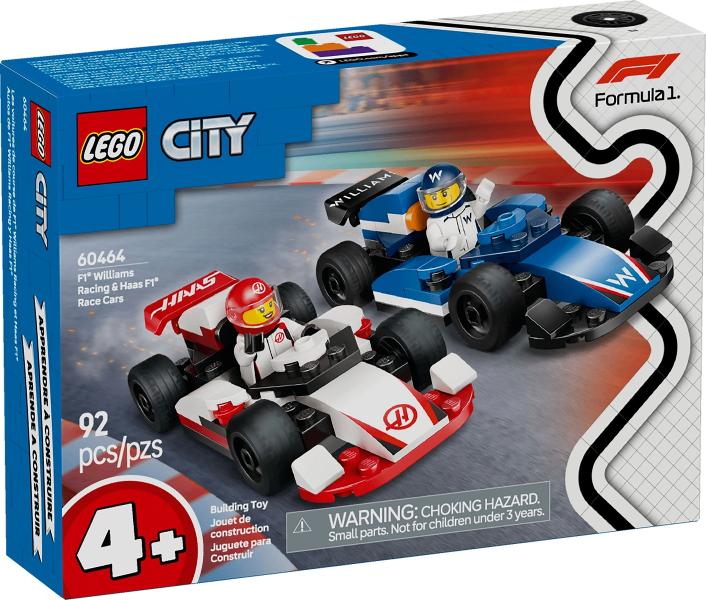 Lego City set 60464 F1 Williams Racing en Haas F1 racewagens, City, Lego, Nieuw, Ophalen of Verzenden