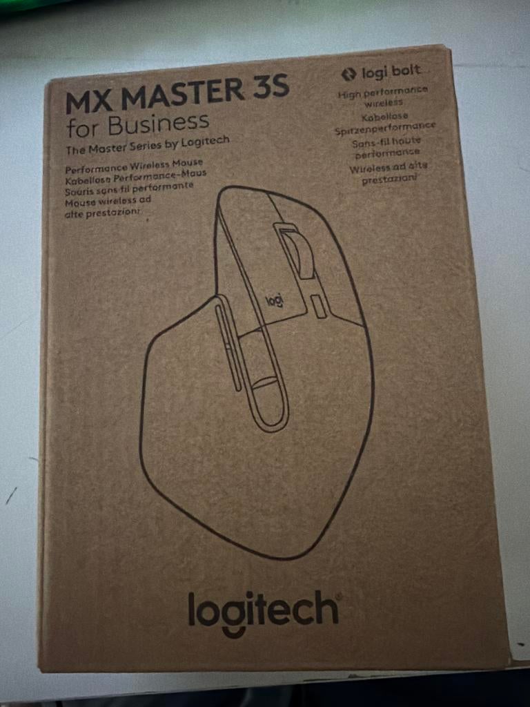 Logitech MX Master 3S for Business muizen, Computers en Software, Muizen, Nieuw, Muis, Rechtshandig, Draadloos, Ergonomisch, Ophalen of Verzenden