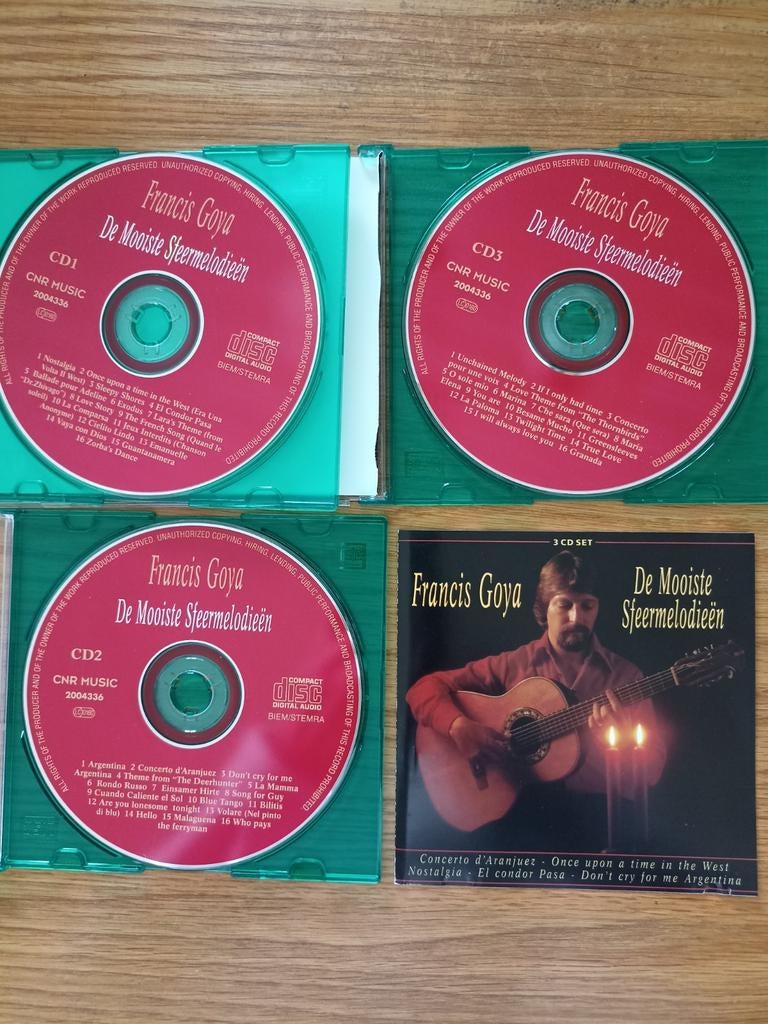 Francis Goya - De Mooiste Sfeermelodieën (3 CD set), Ophalen of Verzenden, Zo goed als nieuw