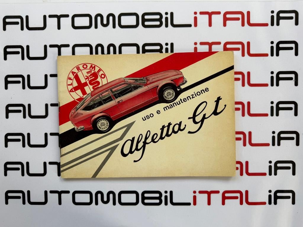 Alfa Romeo Alfetta GT 1800 Italiaans instructieboek 1974, Ophalen of Verzenden