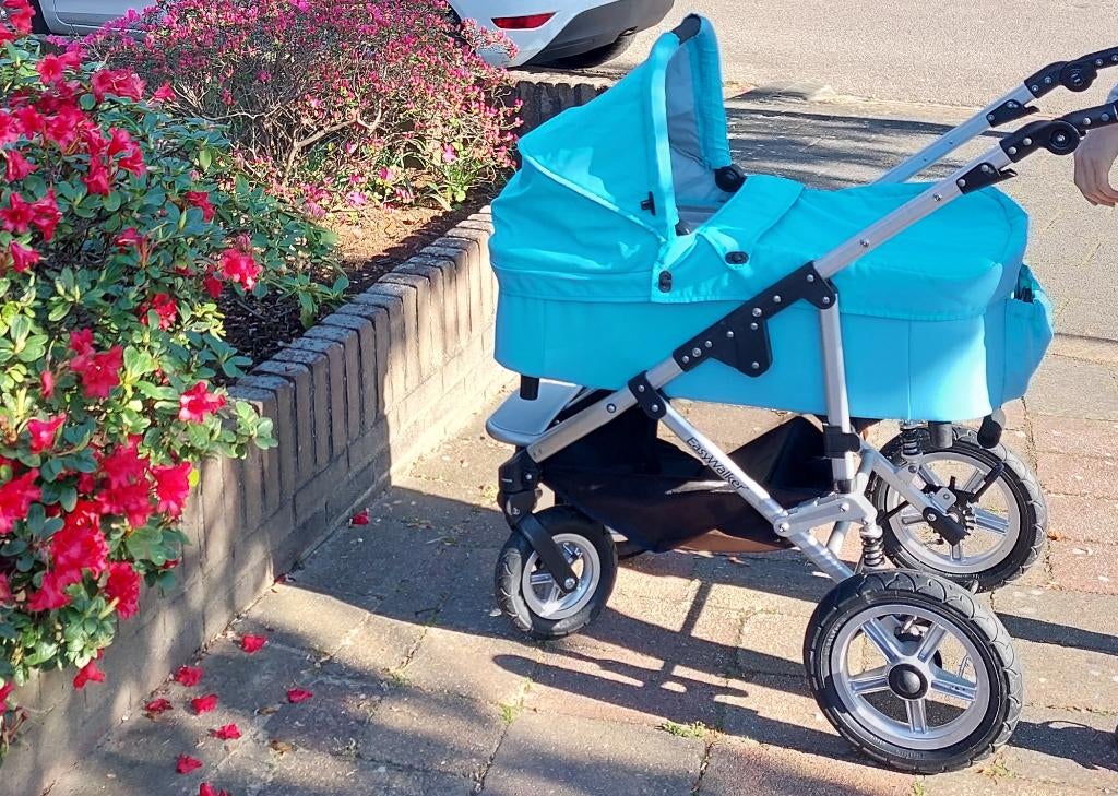 EasyWalker Qtro 2 in 1 kinderwagen/buggy - goede luchtbanden, Gebruikt, Verstelbare duwstang, Ophalen, Kinderwagen