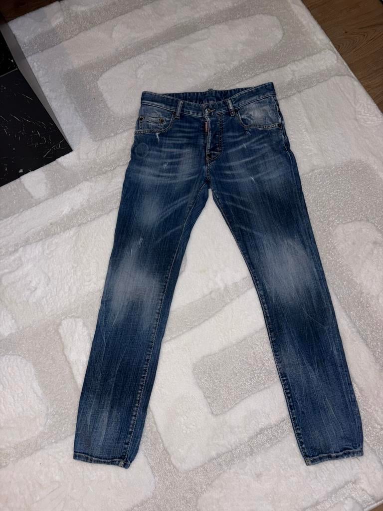 Dsquared 2 broek, Kleding | Heren, Ophalen of Verzenden, Zo goed als nieuw, Blauw, Overige jeansmaten
