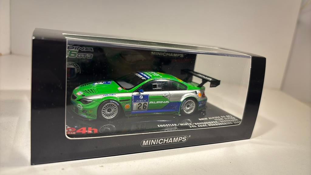 Bmw alpine b6 gt3 24h Nurburgring minichamps 1.43, Auto, Ophalen of Verzenden, MiniChamps, A