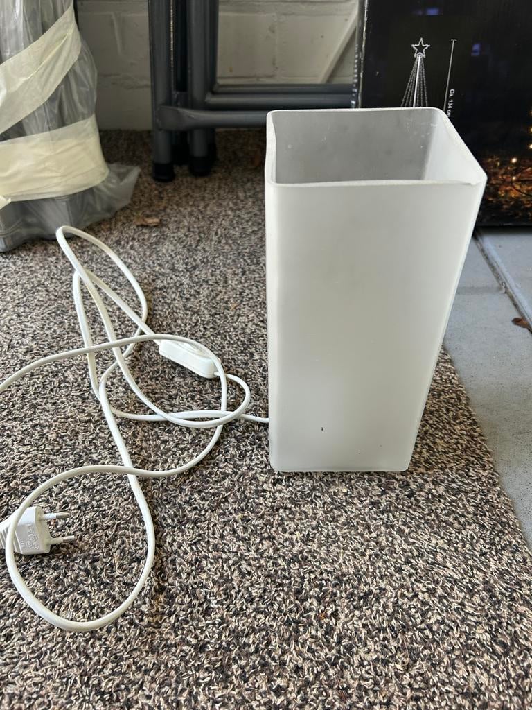 Tafellamp glas, Ophalen of Verzenden, Zo goed als nieuw, Glas, Minder dan 50 cm